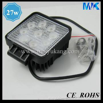hot sale 27w square led machine work lights waterproof